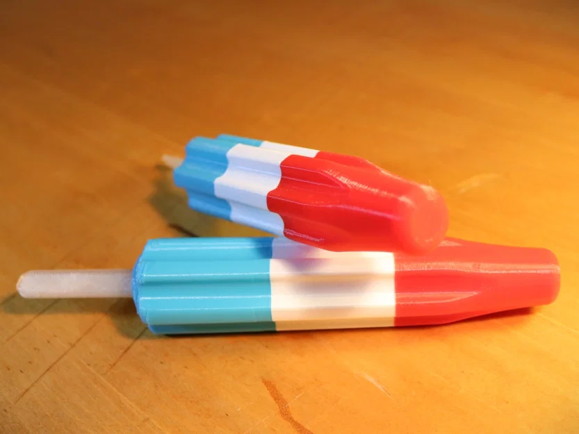 Mô hình kem que ba màu Bomb POP (Trang trí 3D) - Image 1