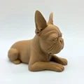 Mô hình chú chó Boston Terrier đang nằm - Thumbnail 5