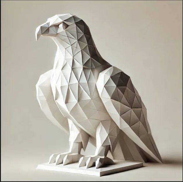 Mô hình chim ưng Low Poly - Image 1