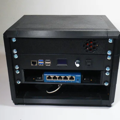 Tủ rack 10 inch để bàn dạng module