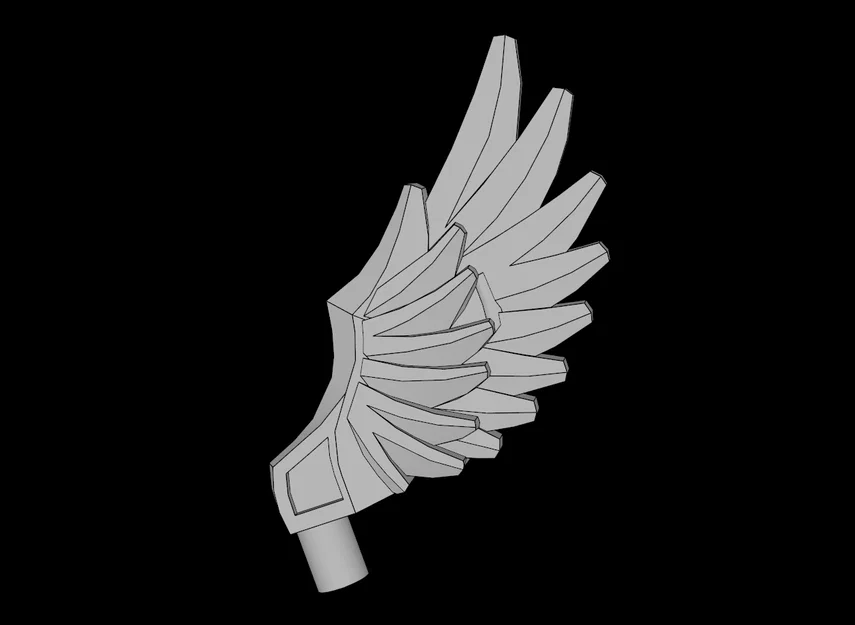 Mô hình cánh chim (Animal Wing Feathered) tương thích Lego để in 3D - Image 1