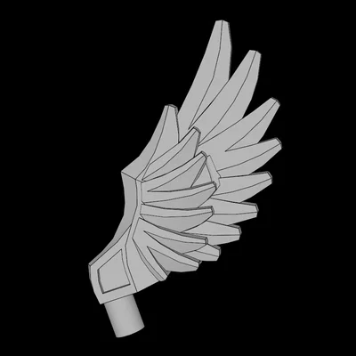 Mô hình cánh chim (Animal Wing Feathered) tương thích Lego để in 3D
