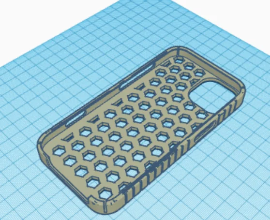 Ốp lưng iPhone 13 họa tiết tổ ong in 3D cực chất - Image 4