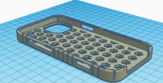 Ốp lưng iPhone 13 họa tiết tổ ong in 3D cực chất - Image 7