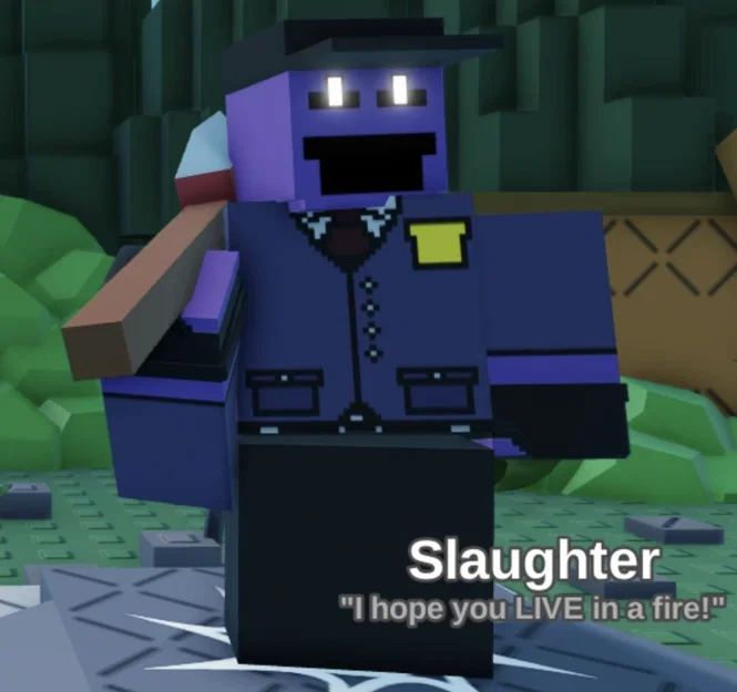 Mô hình 3D nhân vật Slaughter phong cách Blocky độc đáo - Image 1