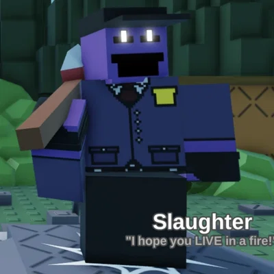 Mô hình 3D nhân vật Slaughter phong cách Blocky độc đáo