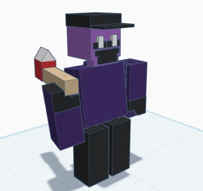 Mô hình 3D nhân vật Slaughter phong cách Blocky độc đáo - Image 2