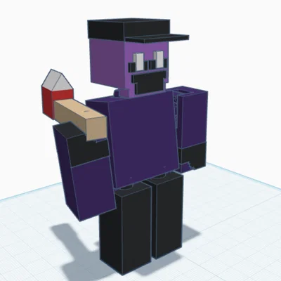 Mô hình 3D nhân vật Slaughter phong cách Blocky độc đáo