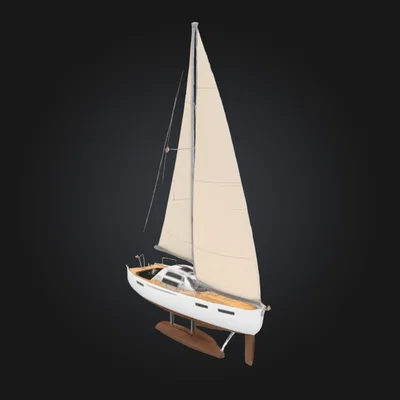Mô hình du thuyền buồm (Sail Boat) trang trí nghệ thuật 3D