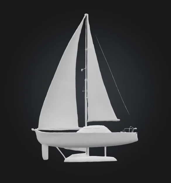 Mô hình du thuyền buồm (Sail Boat) trang trí nghệ thuật 3D - Image 3