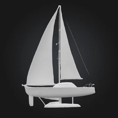 Mô hình du thuyền buồm (Sail Boat) trang trí nghệ thuật 3D