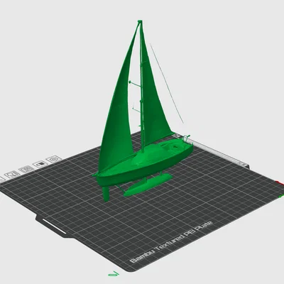 Mô hình du thuyền buồm (Sail Boat) trang trí nghệ thuật 3D