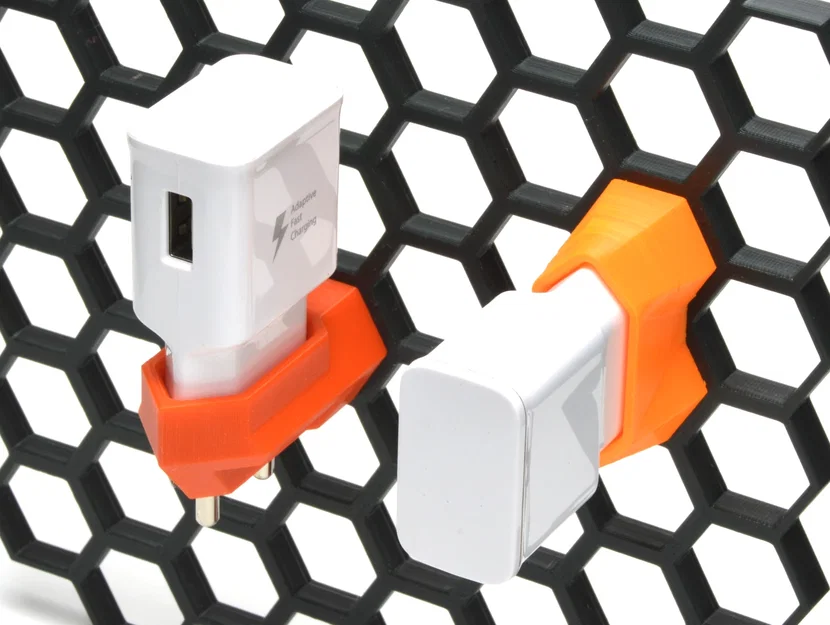 Giá Đỡ Củ Sạc Phích Cắm Euro Cho Honeycomb Storage Wall - HSW USB - Image 1