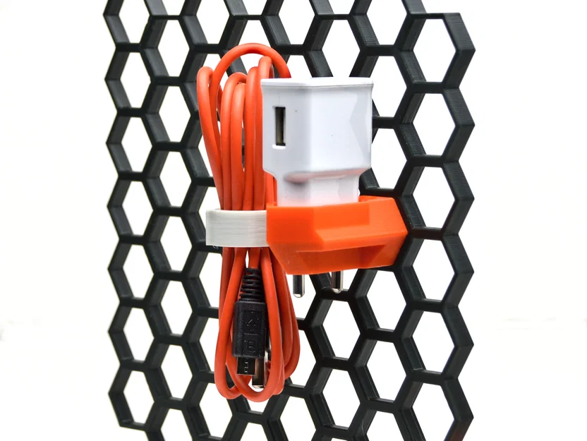 Giá Đỡ Củ Sạc Phích Cắm Euro Cho Honeycomb Storage Wall - HSW USB - Image 6