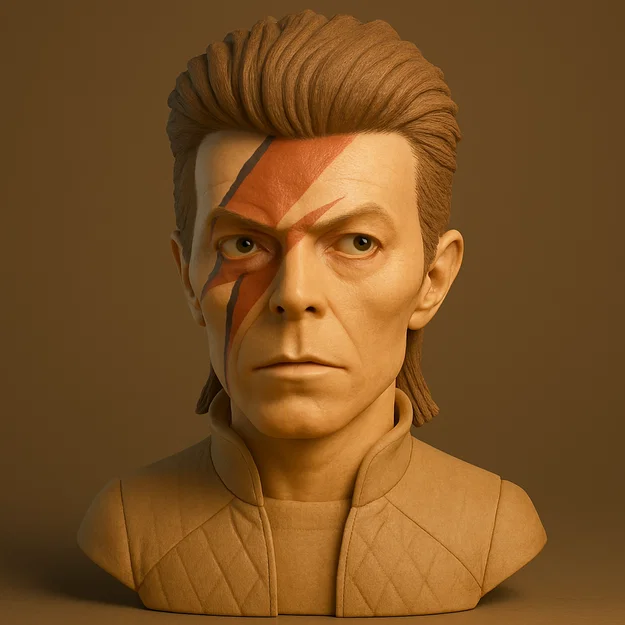Tượng Bust David Bowie - Phong cách Aladdin Sane - Image 1