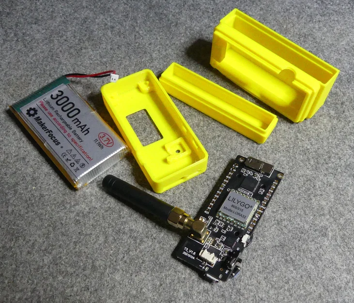 Vỏ in 3D cho Lilygo Lora32 T3 V1.6.1 kèm pin 3000mAh Meshtastic - Image 3