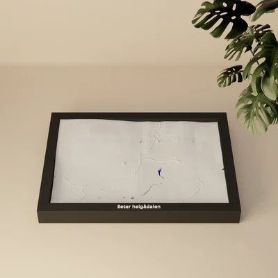 Seter helgådalen, Na Uy - Mô hình thu nhỏ 3D