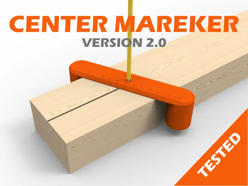 Dụng cụ định tâm gỗ Center Marker 2.0 - Hỗ trợ làm mộc chính xác - Image 1