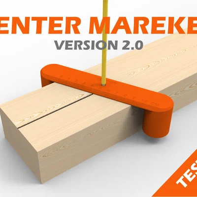 Dụng cụ định tâm gỗ Center Marker 2.0 - Hỗ trợ làm mộc chính xác