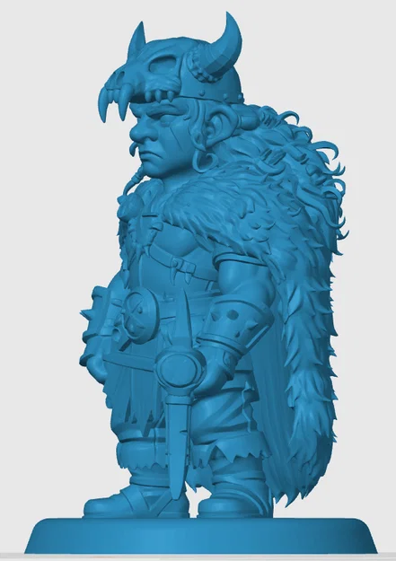 Mô hình Halfling Barbarian cho game RPG - Image 2