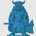 Mô hình Halfling Barbarian cho game RPG - Thumbnail 3
