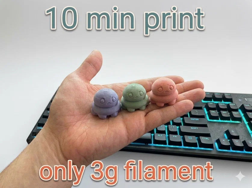 Sinh Vật Blob Buồn Bã – Mô Hình Mini Đáng Yêu - Image 1