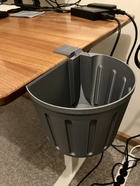 Thùng rác kẹp cạnh bàn tiện lợi V3 (Removable Desk Bin Trash Can V3) - Image 1