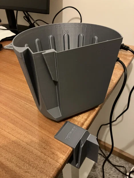 Thùng rác kẹp cạnh bàn tiện lợi V3 (Removable Desk Bin Trash Can V3) - Image 2