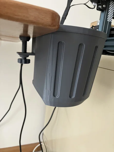Thùng rác kẹp cạnh bàn tiện lợi V3 (Removable Desk Bin Trash Can V3) - Image 3