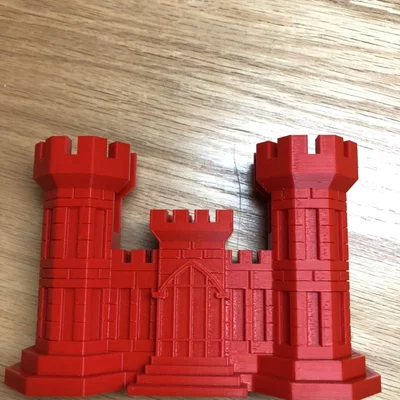 Khay đựng danh thiếp lâu đài US Army Engineer Corps in 3D