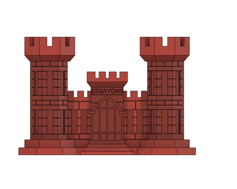 Khay đựng danh thiếp lâu đài US Army Engineer Corps in 3D - Image 3