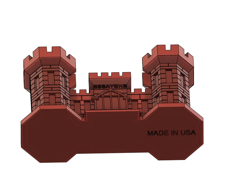 Khay đựng danh thiếp lâu đài US Army Engineer Corps in 3D - Image 4