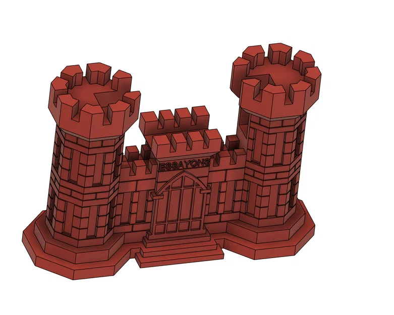 Khay đựng danh thiếp lâu đài US Army Engineer Corps in 3D - Image 5