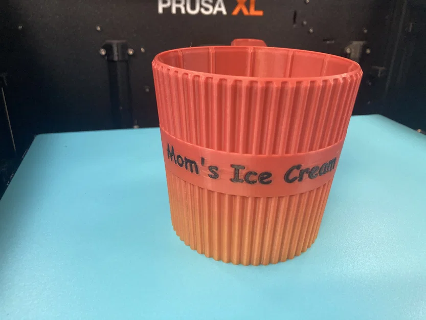 Pint Pal: Khay giữ hộp kem 3D có thể tùy chỉnh tên riêng - Image 1