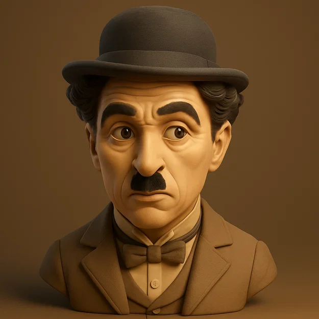 Tượng bán thân Charlie Chaplin - Huyền thoại phim câm - Image 1