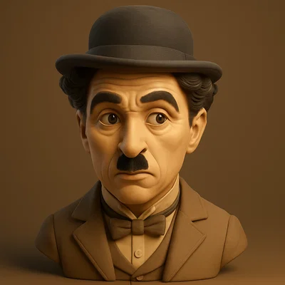 Tượng bán thân Charlie Chaplin - Huyền thoại phim câm