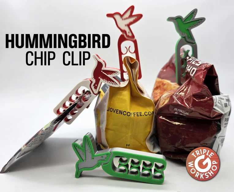 Kẹp túi thực phẩm Hummingbird Chip Clip - Thiết kế không khớp nối - Image 1