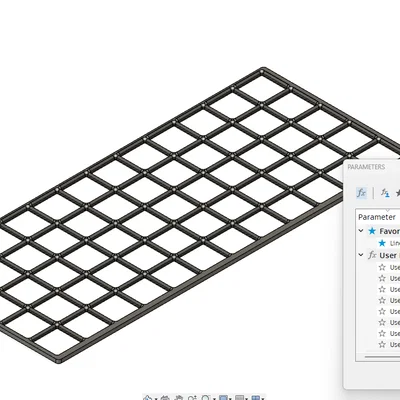 Đế Gridfinity tham số tùy chỉnh kích thước cho mọi loại ngăn kéo