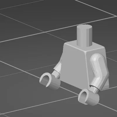 Mô hình thân người Lego Minifigure in 3D độc đáo