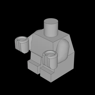 Mô hình thân nhân vật Lego (Minifig Baby Body) tự in 3D
