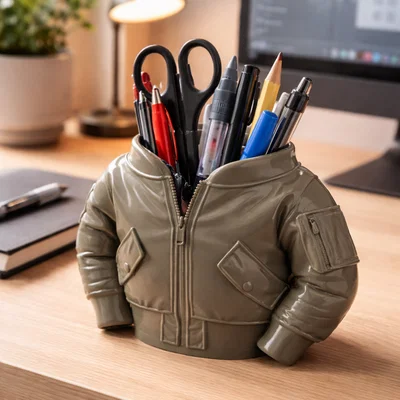 Ống cắm bút hình áo khoác Bomber