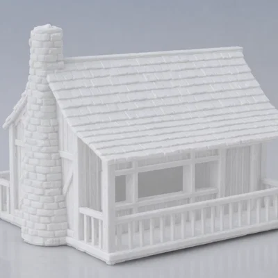 Nhà Gỗ Cho Wargaming Tỷ Lệ 28mm