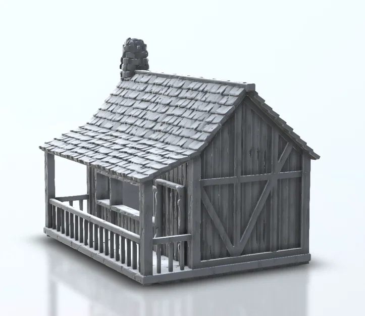 Nhà Gỗ Cho Wargaming Tỷ Lệ 28mm - Image 3