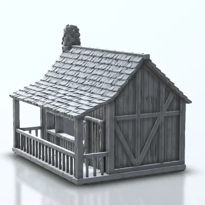 Nhà Gỗ Cho Wargaming Tỷ Lệ 28mm