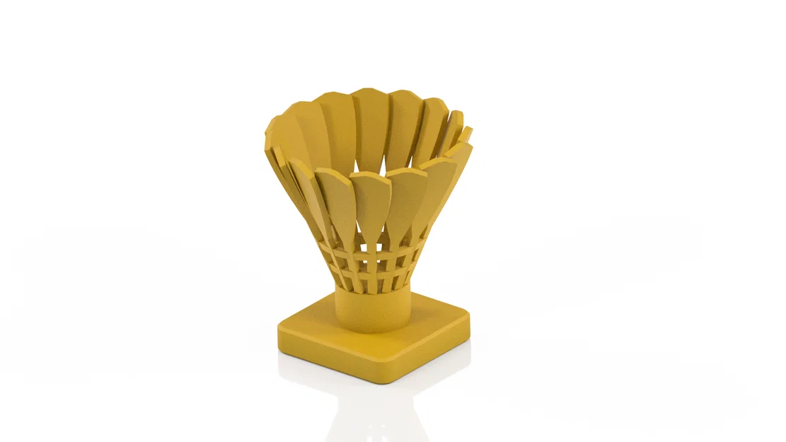 Cúp lưu niệm cầu lông (Badminton trophy) in 3D độc đáo - Image 2
