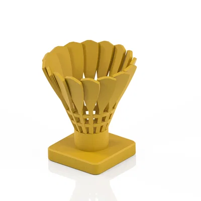 Cúp lưu niệm cầu lông (Badminton trophy) in 3D độc đáo