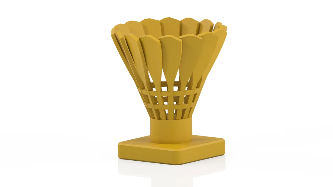 Cúp lưu niệm cầu lông (Badminton trophy) in 3D độc đáo - Image 3
