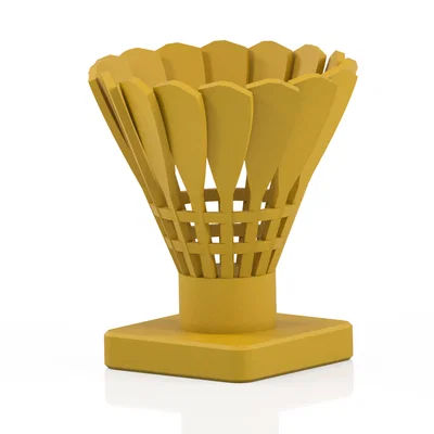 Cúp lưu niệm cầu lông (Badminton trophy) in 3D độc đáo