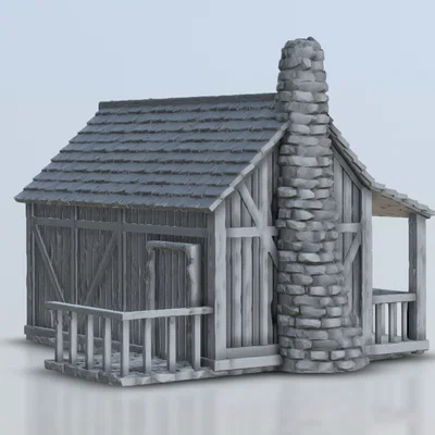 Nhà Gỗ Cho Wargaming Tỷ Lệ 28mm
