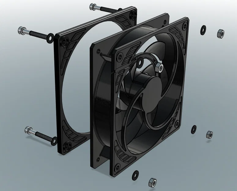 Inlet Spacer cho quạt Arctic P12 120x25mm - Image 1